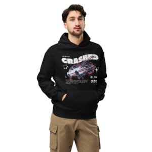 Unwant Crashed Glitch Art Hoodie – Oversized Streetwear Pullover | IronLane