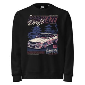 Kamikaze Racing Team Organic Sweatshirt – JDM Underground Drift Style | IronLane