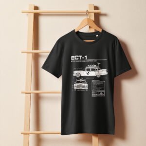 ECTO-1 Ghostbusters Blueprint Organic Tee – Mobile Command Unit | IronLane