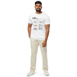 K.I.T.T. Knight Rider Technical Organic Tee – Pontiac Trans Am Blueprint | IronLane