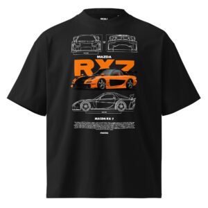 Han’s Mazda RX-7 FD Tokyo Drift Oversized Tee – Organic High Neck | IronLane